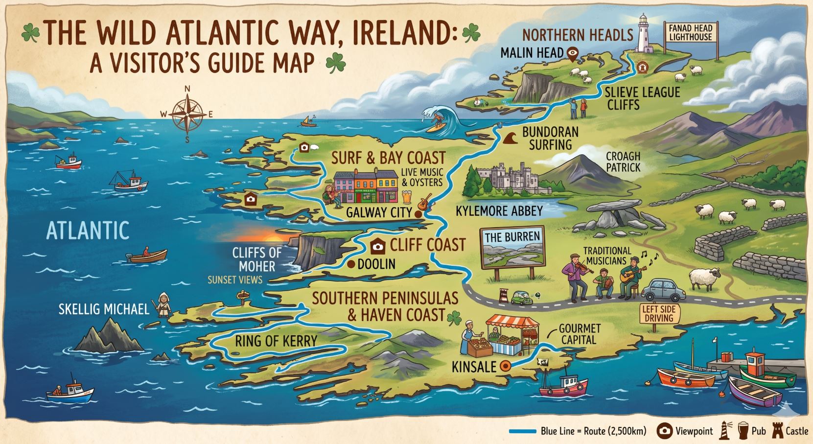 The Wild Atlantic Way, Ireland
