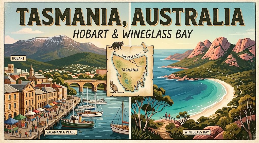 Tasmania, Australia – Hobart and Wineglass Bay